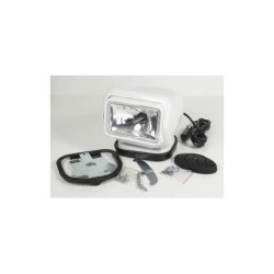 White xenon spotlight with remote control and mount, 4400 Lm