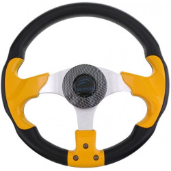 SunFine steering wheel 330mm diameter yellow-black SunFine steering wheel 330mm diameter yellow-black
