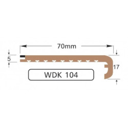Полоса WDK104, 70мм (10м)