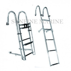 Лестница SunFine Marine складная, 5 ступений с поручнями