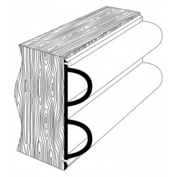 Fender Dek-King form 2D, black 4m Fender Dek-King form 2D, black 4m