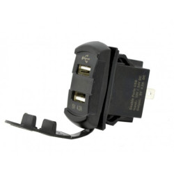 Розетка USB SunFine Marine 2 виходи та Вольтметр Розетка USB SunFine Marine 2 виходи та Вольтметр