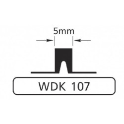 Black elastic band WDK107, 5mm (10m) Black elastic band WDK107, 5mm (10m)